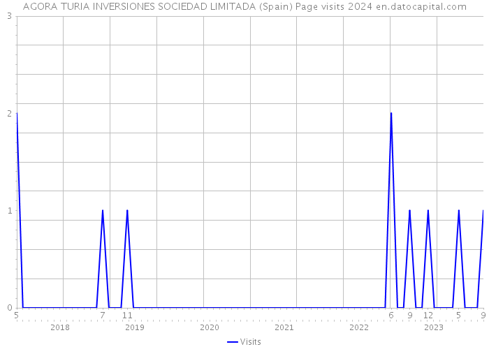 AGORA TURIA INVERSIONES SOCIEDAD LIMITADA (Spain) Page visits 2024 