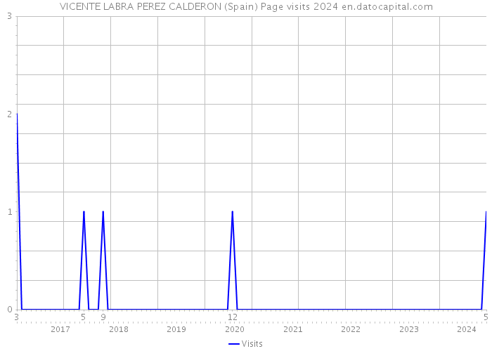 VICENTE LABRA PEREZ CALDERON (Spain) Page visits 2024 