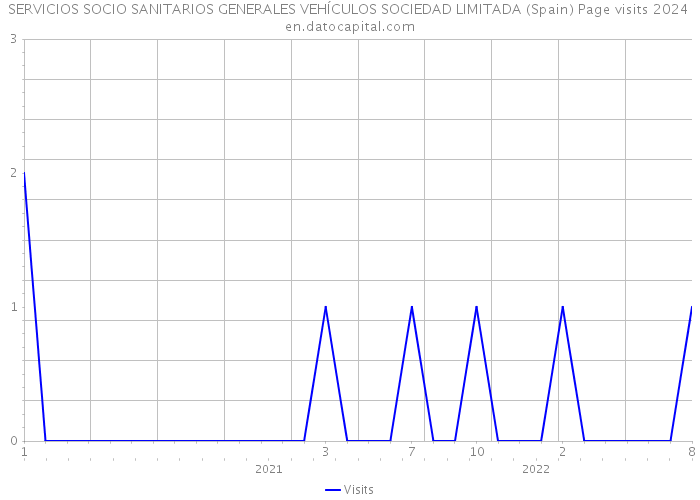 SERVICIOS SOCIO SANITARIOS GENERALES VEHÍCULOS SOCIEDAD LIMITADA (Spain) Page visits 2024 