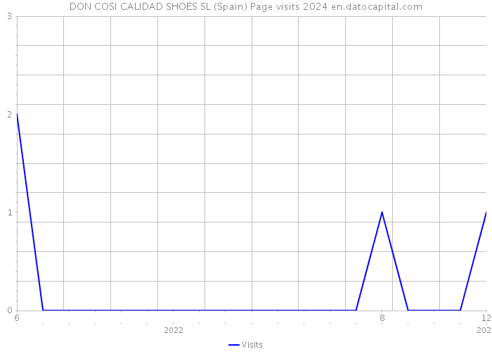 DON COSI CALIDAD SHOES SL (Spain) Page visits 2024 