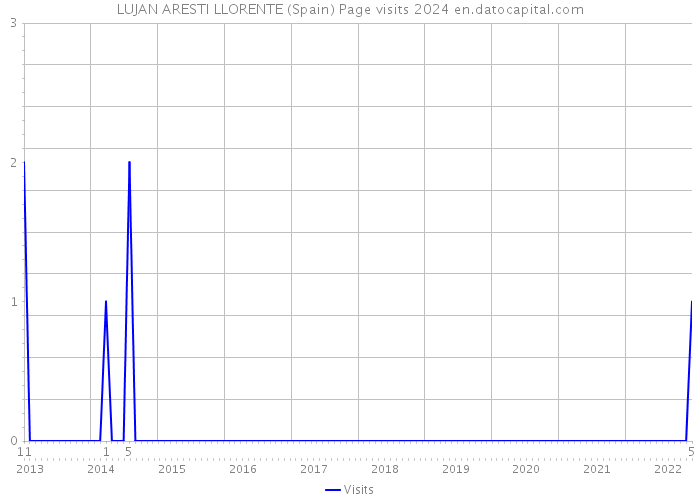 LUJAN ARESTI LLORENTE (Spain) Page visits 2024 