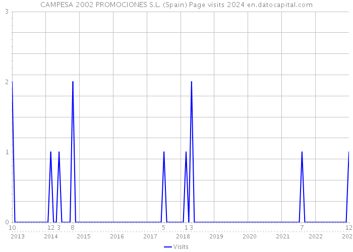 CAMPESA 2002 PROMOCIONES S.L. (Spain) Page visits 2024 