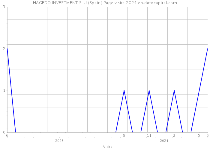 HAGEDO INVESTMENT SLU (Spain) Page visits 2024 