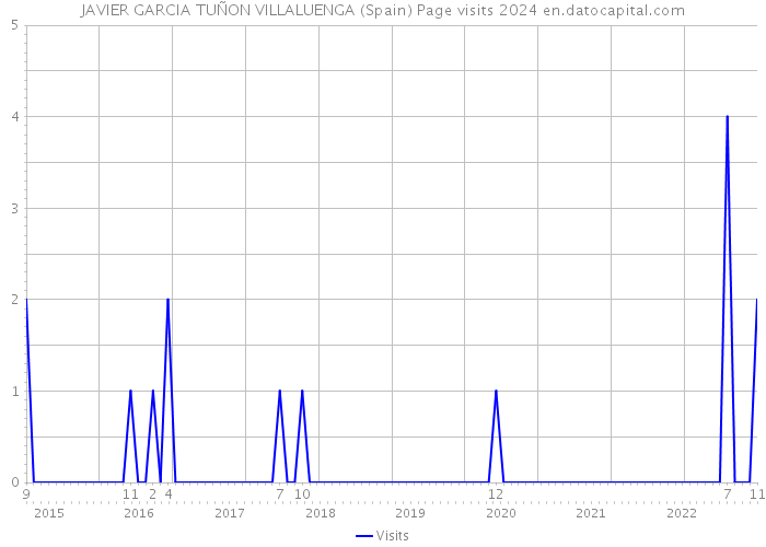 JAVIER GARCIA TUÑON VILLALUENGA (Spain) Page visits 2024 