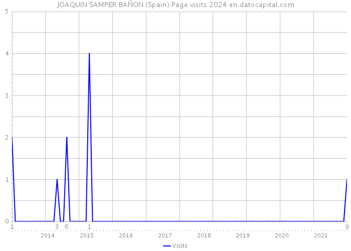 JOAQUIN SAMPER BAÑON (Spain) Page visits 2024 