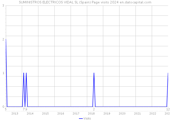 SUMINISTROS ELECTRICOS VIDAL SL (Spain) Page visits 2024 
