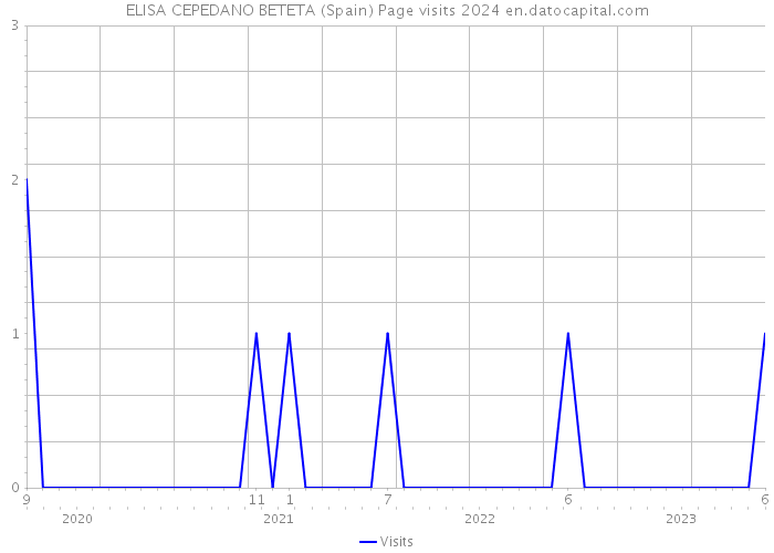 ELISA CEPEDANO BETETA (Spain) Page visits 2024 