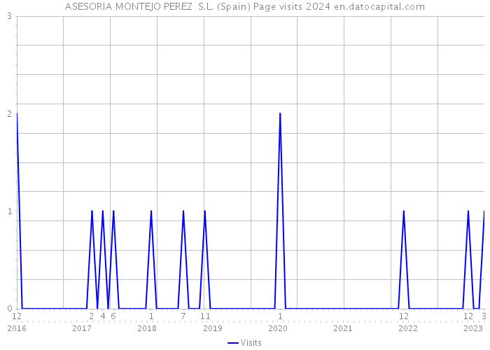 ASESORIA MONTEJO PEREZ S.L. (Spain) Page visits 2024 