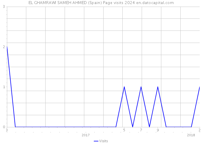 EL GHAMRAWI SAMEH AHMED (Spain) Page visits 2024 