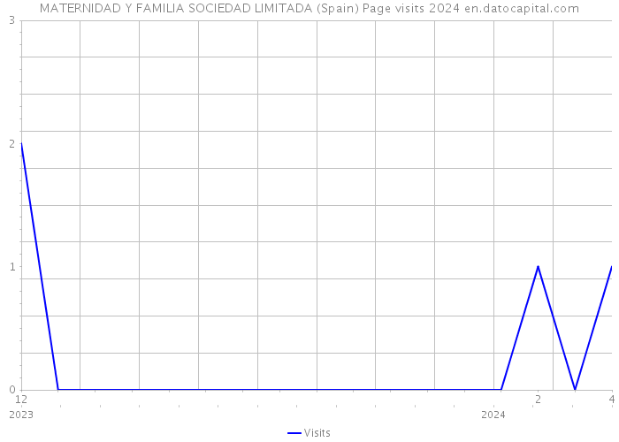MATERNIDAD Y FAMILIA SOCIEDAD LIMITADA (Spain) Page visits 2024 