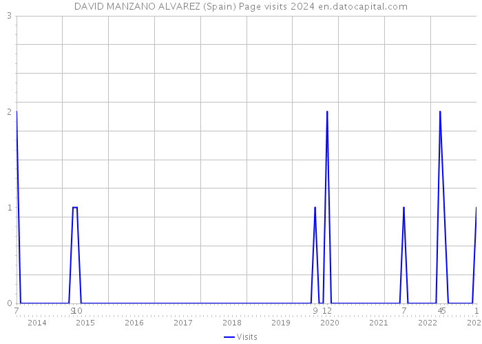 DAVID MANZANO ALVAREZ (Spain) Page visits 2024 