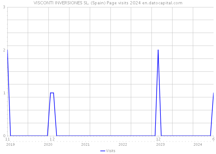 VISCONTI INVERSIONES SL. (Spain) Page visits 2024 