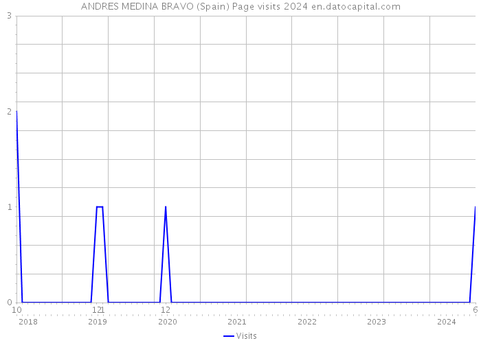 ANDRES MEDINA BRAVO (Spain) Page visits 2024 