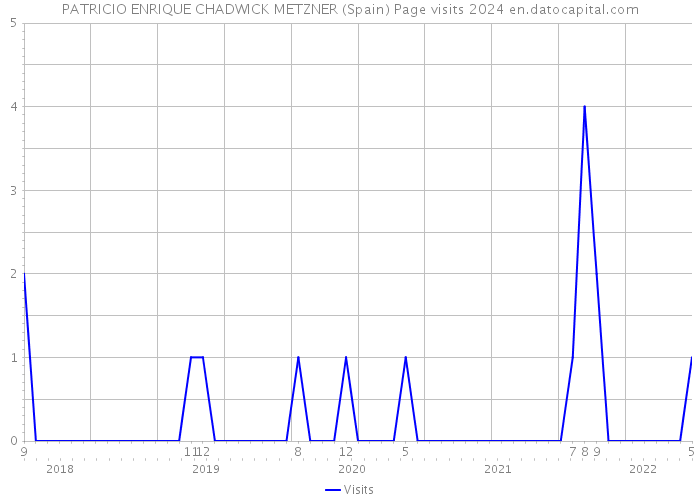 PATRICIO ENRIQUE CHADWICK METZNER (Spain) Page visits 2024 