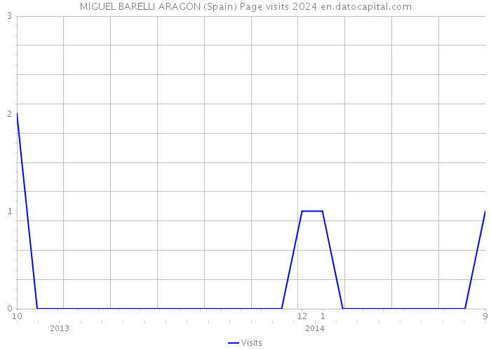 MIGUEL BARELLI ARAGON (Spain) Page visits 2024 