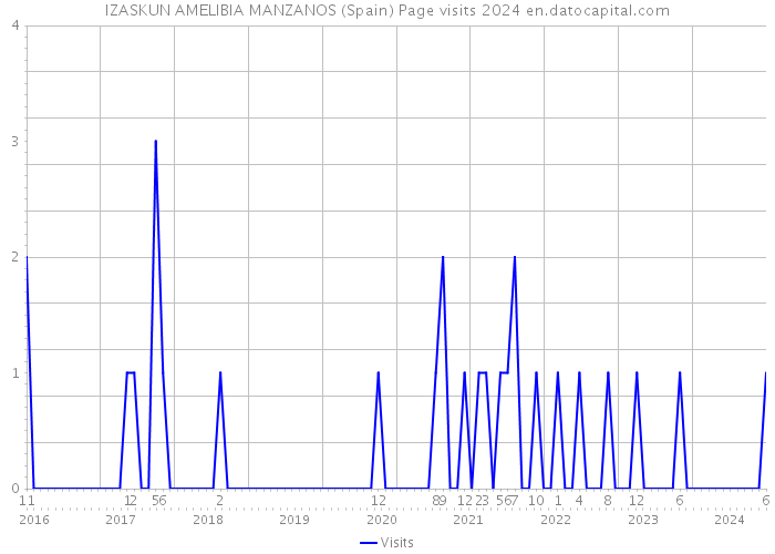 IZASKUN AMELIBIA MANZANOS (Spain) Page visits 2024 