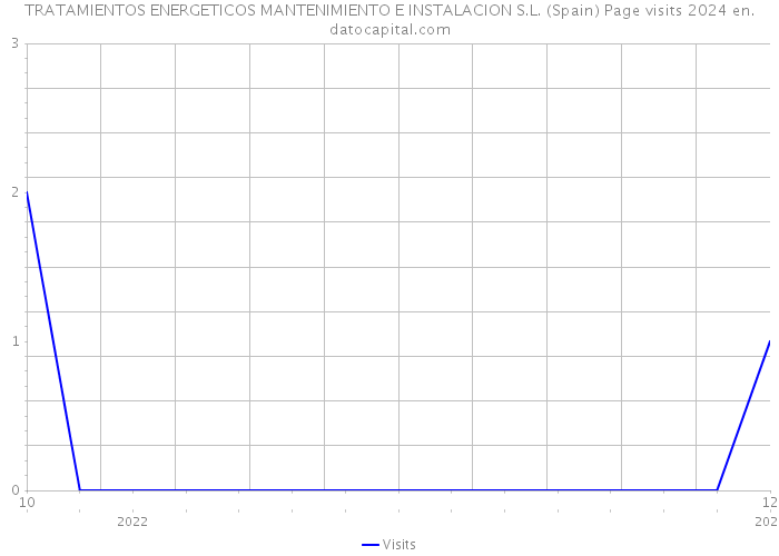 TRATAMIENTOS ENERGETICOS MANTENIMIENTO E INSTALACION S.L. (Spain) Page visits 2024 