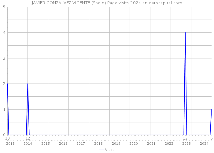 JAVIER GONZALVEZ VICENTE (Spain) Page visits 2024 