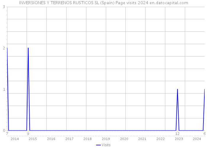 INVERSIONES Y TERRENOS RUSTICOS SL (Spain) Page visits 2024 