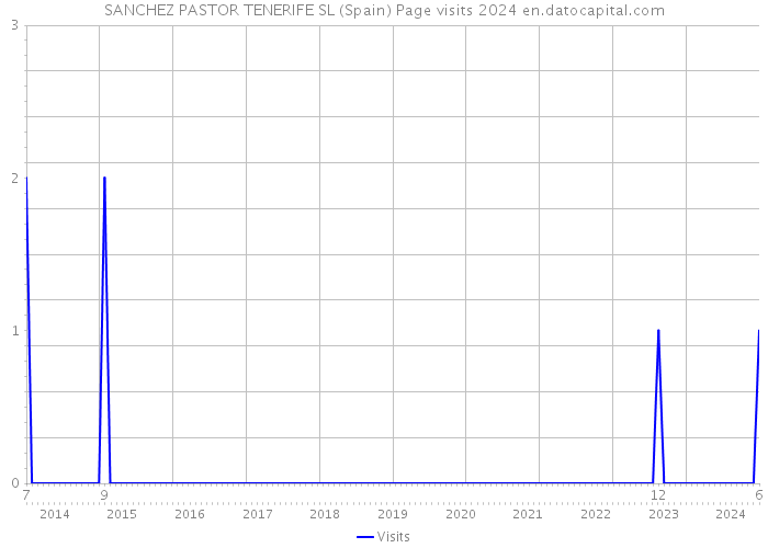SANCHEZ PASTOR TENERIFE SL (Spain) Page visits 2024 