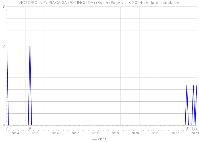 VICTORIO LUZURIAGA SA (EXTINGUIDA) (Spain) Page visits 2024 