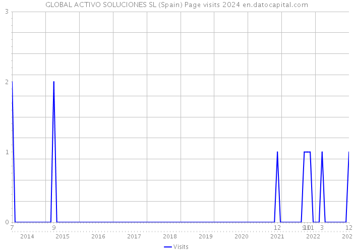 GLOBAL ACTIVO SOLUCIONES SL (Spain) Page visits 2024 