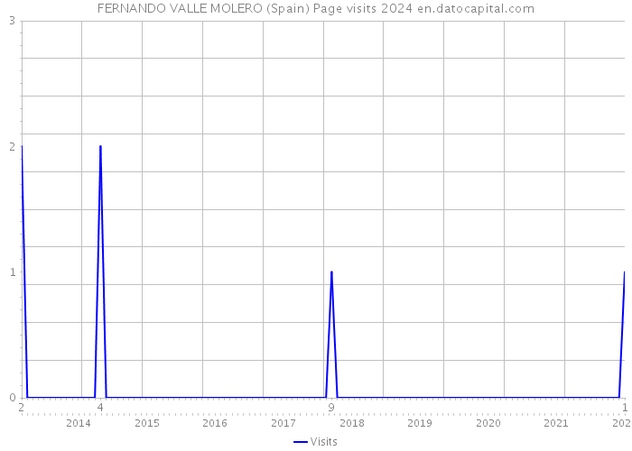 FERNANDO VALLE MOLERO (Spain) Page visits 2024 