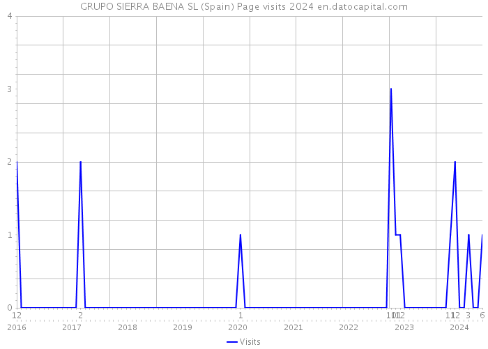 GRUPO SIERRA BAENA SL (Spain) Page visits 2024 