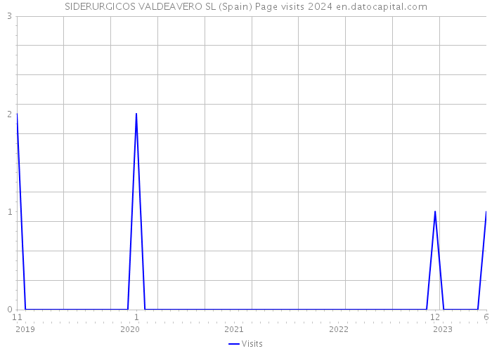 SIDERURGICOS VALDEAVERO SL (Spain) Page visits 2024 