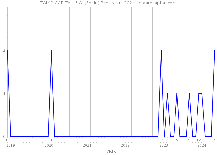 TAIYO CAPITAL, S.A. (Spain) Page visits 2024 