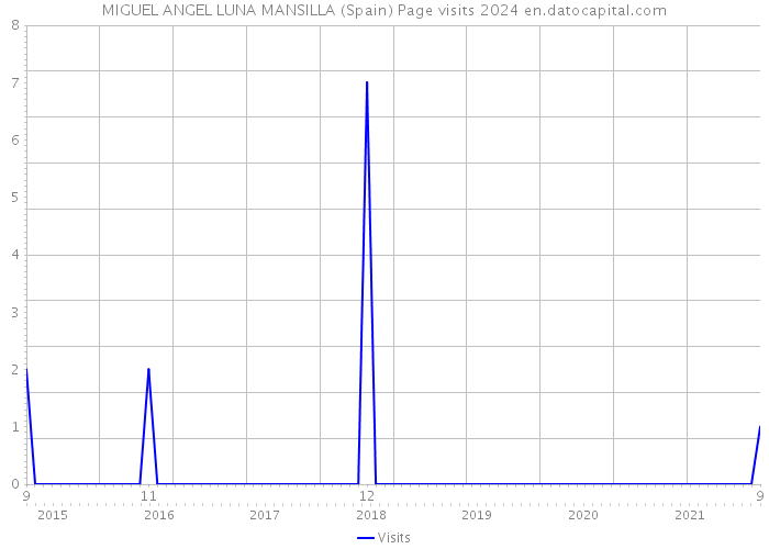 MIGUEL ANGEL LUNA MANSILLA (Spain) Page visits 2024 