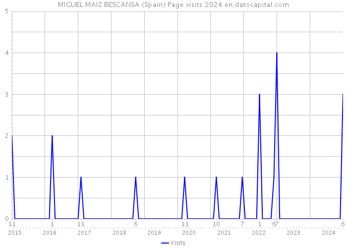 MIGUEL MAIZ BESCANSA (Spain) Page visits 2024 