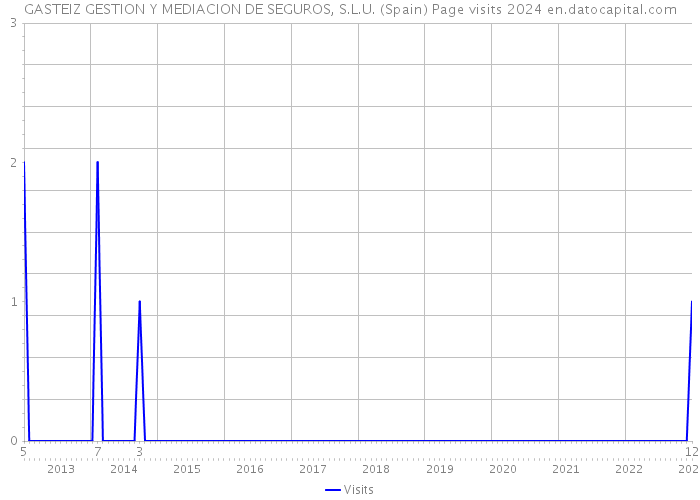 GASTEIZ GESTION Y MEDIACION DE SEGUROS, S.L.U. (Spain) Page visits 2024 