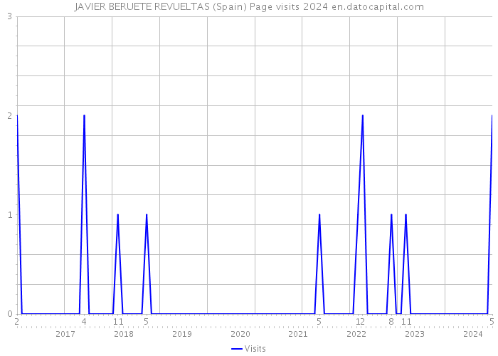JAVIER BERUETE REVUELTAS (Spain) Page visits 2024 