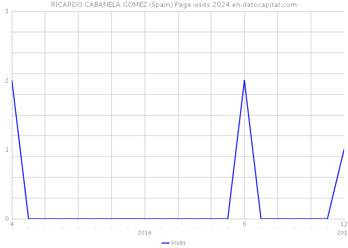 RICARDO CABANELA GOMEZ (Spain) Page visits 2024 