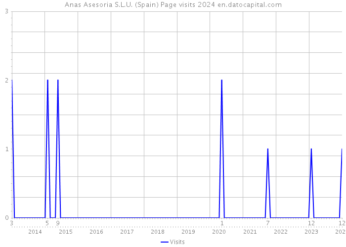 Anas Asesoria S.L.U. (Spain) Page visits 2024 