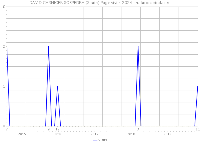 DAVID CARNICER SOSPEDRA (Spain) Page visits 2024 
