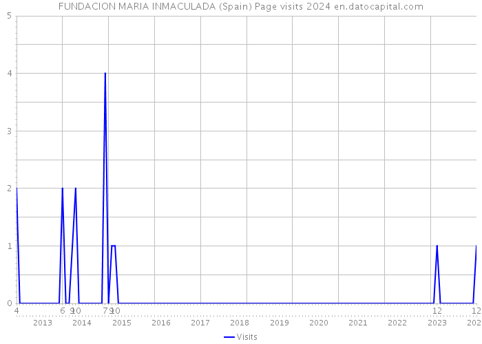 FUNDACION MARIA INMACULADA (Spain) Page visits 2024 