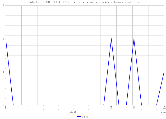 CARLOS CUBILLO GASTO (Spain) Page visits 2024 
