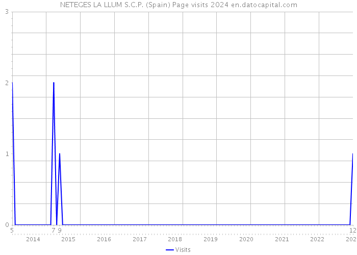 NETEGES LA LLUM S.C.P. (Spain) Page visits 2024 