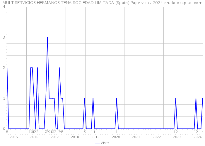 MULTISERVICIOS HERMANOS TENA SOCIEDAD LIMITADA (Spain) Page visits 2024 