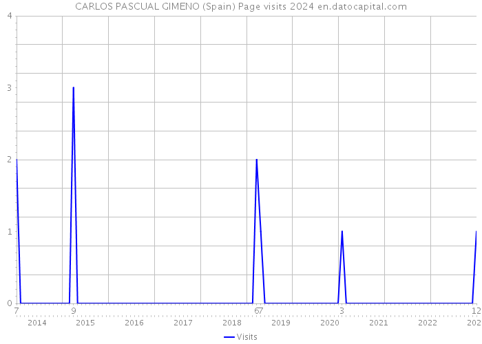 CARLOS PASCUAL GIMENO (Spain) Page visits 2024 