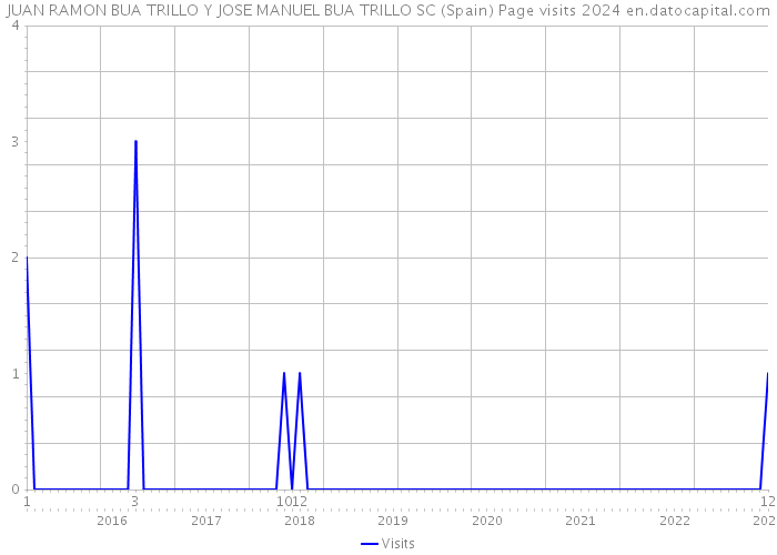 JUAN RAMON BUA TRILLO Y JOSE MANUEL BUA TRILLO SC (Spain) Page visits 2024 