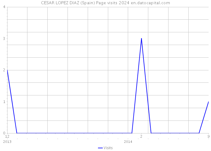 CESAR LOPEZ DIAZ (Spain) Page visits 2024 
