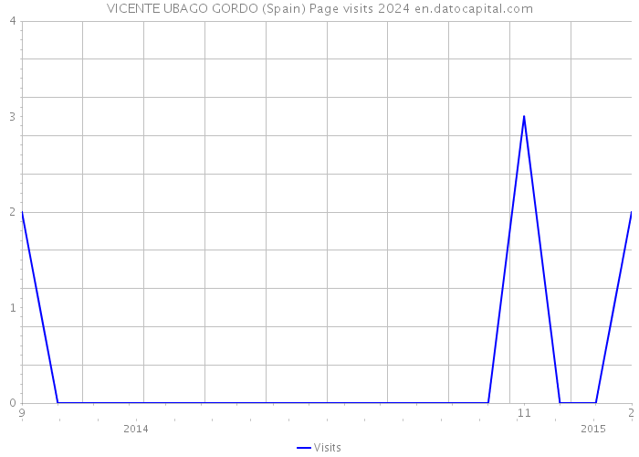 VICENTE UBAGO GORDO (Spain) Page visits 2024 