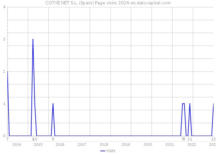 COTXE NET S.L. (Spain) Page visits 2024 