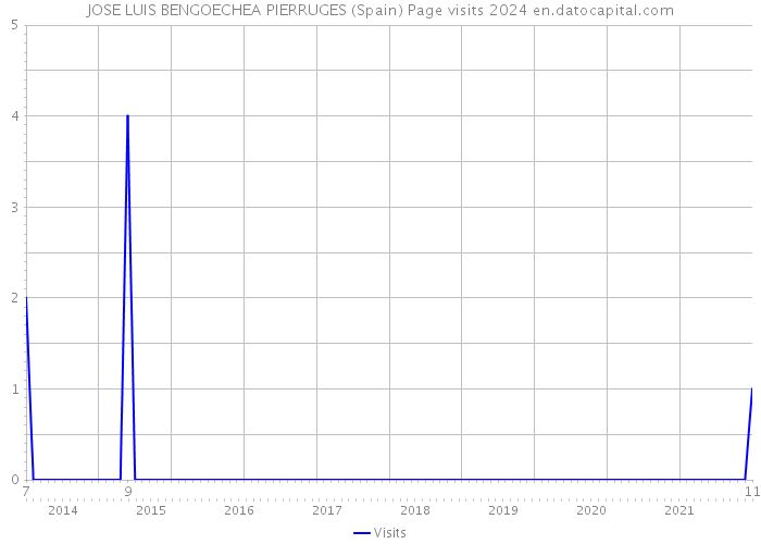 JOSE LUIS BENGOECHEA PIERRUGES (Spain) Page visits 2024 