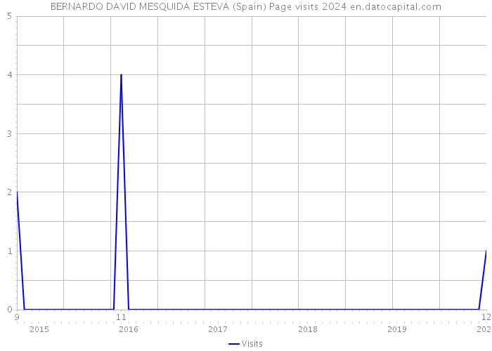 BERNARDO DAVID MESQUIDA ESTEVA (Spain) Page visits 2024 