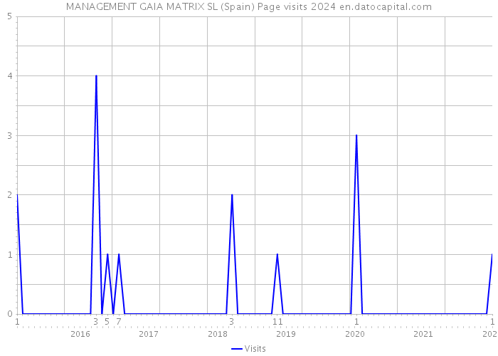 MANAGEMENT GAIA MATRIX SL (Spain) Page visits 2024 