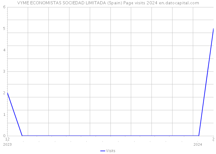 VYME ECONOMISTAS SOCIEDAD LIMITADA (Spain) Page visits 2024 